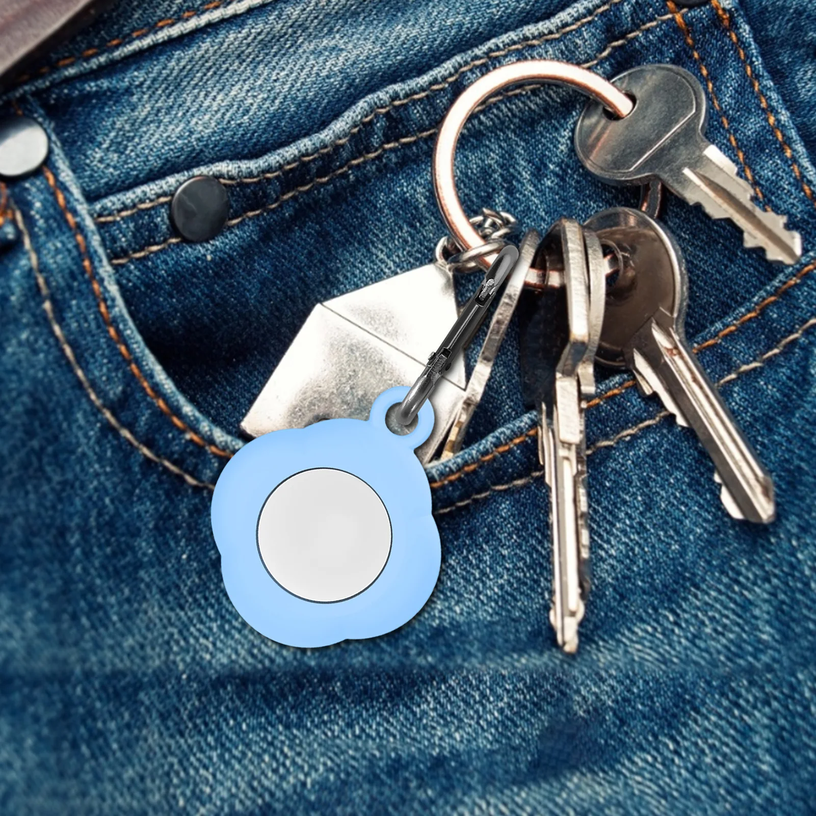 Za AirTag Zaščitni Pokrov, Lahki Anti-Izgubil Zaščitna Primeru Keychain Anti-izgubil Za Apple Airtags Bluetooth Zaščitne Slee