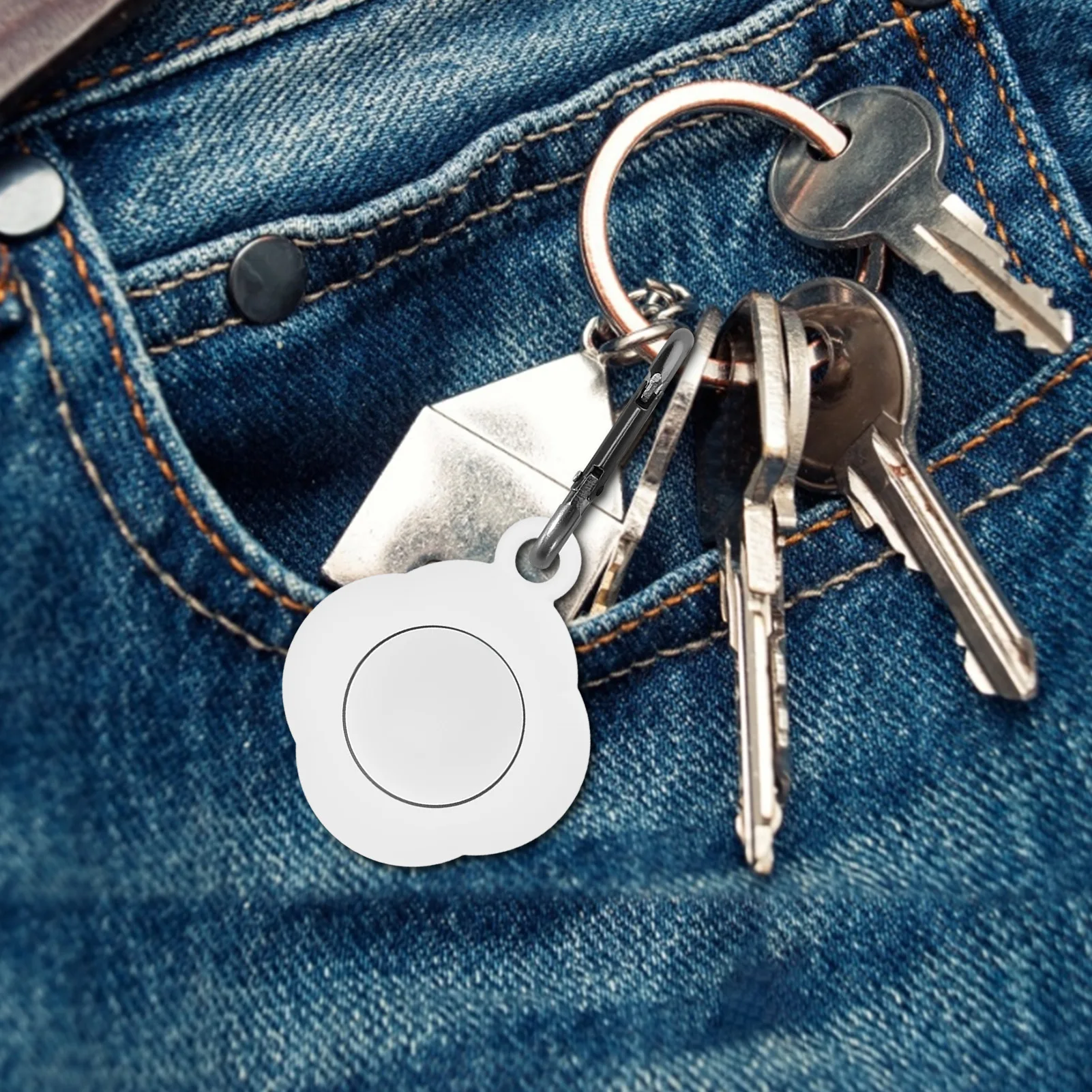Za AirTag Zaščitni Pokrov, Lahki Anti-Izgubil Zaščitna Primeru Keychain Anti-izgubil Za Apple Airtags Bluetooth Zaščitne Slee