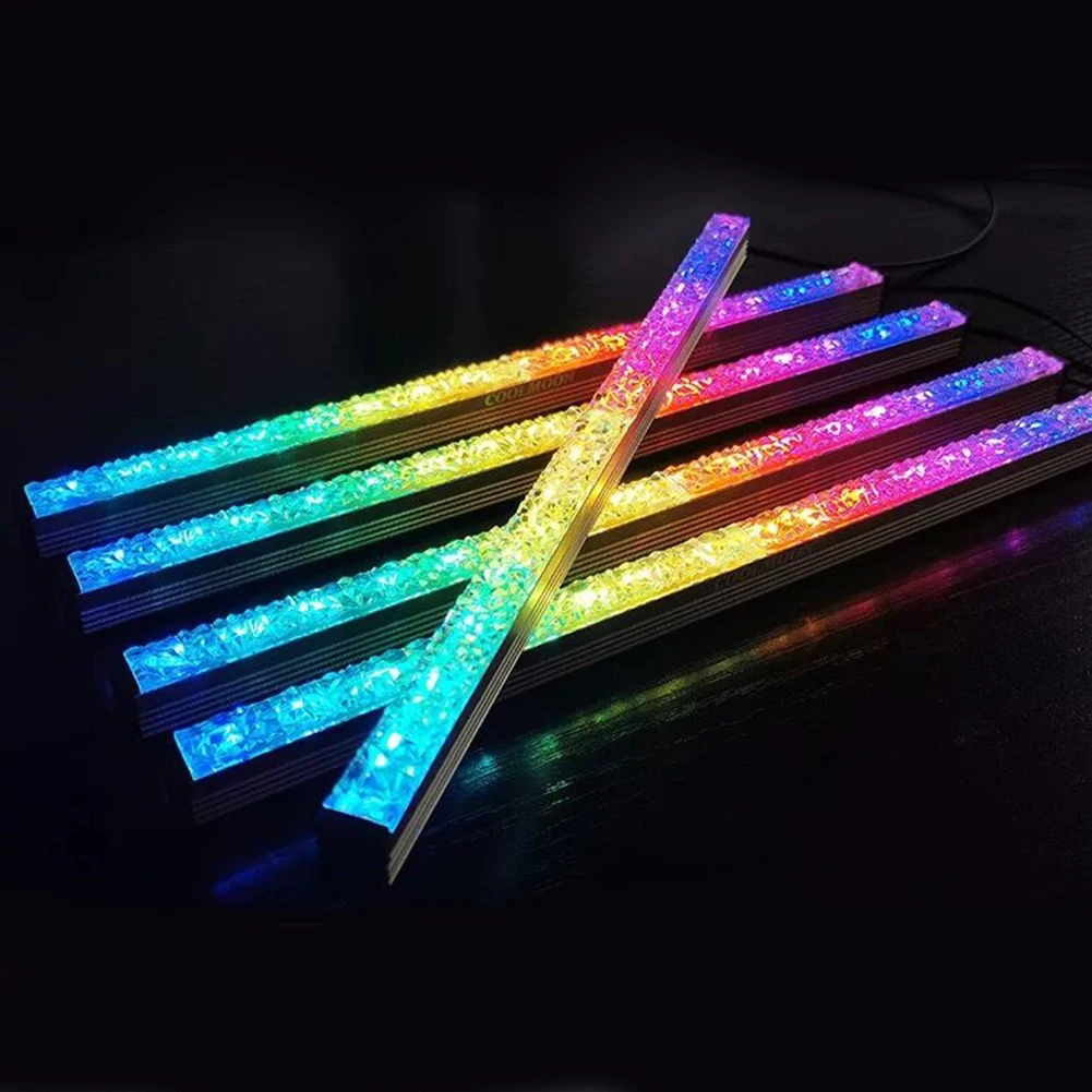PC Ohišje Luči LED Bar Diamond ARGB Prostor RGB PC Ohišje Dekorativne Svetilke Urad, ki Skrbi Računalniške Potrebščine