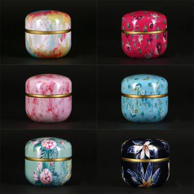 10pcs Japonski stil Kuhinje Čaj Polje Jar Skladiščenje Imetnik Sladic Bonboni Pločevinke Teaware Čaj Caddies kositrne posode škatla za shranjevanje