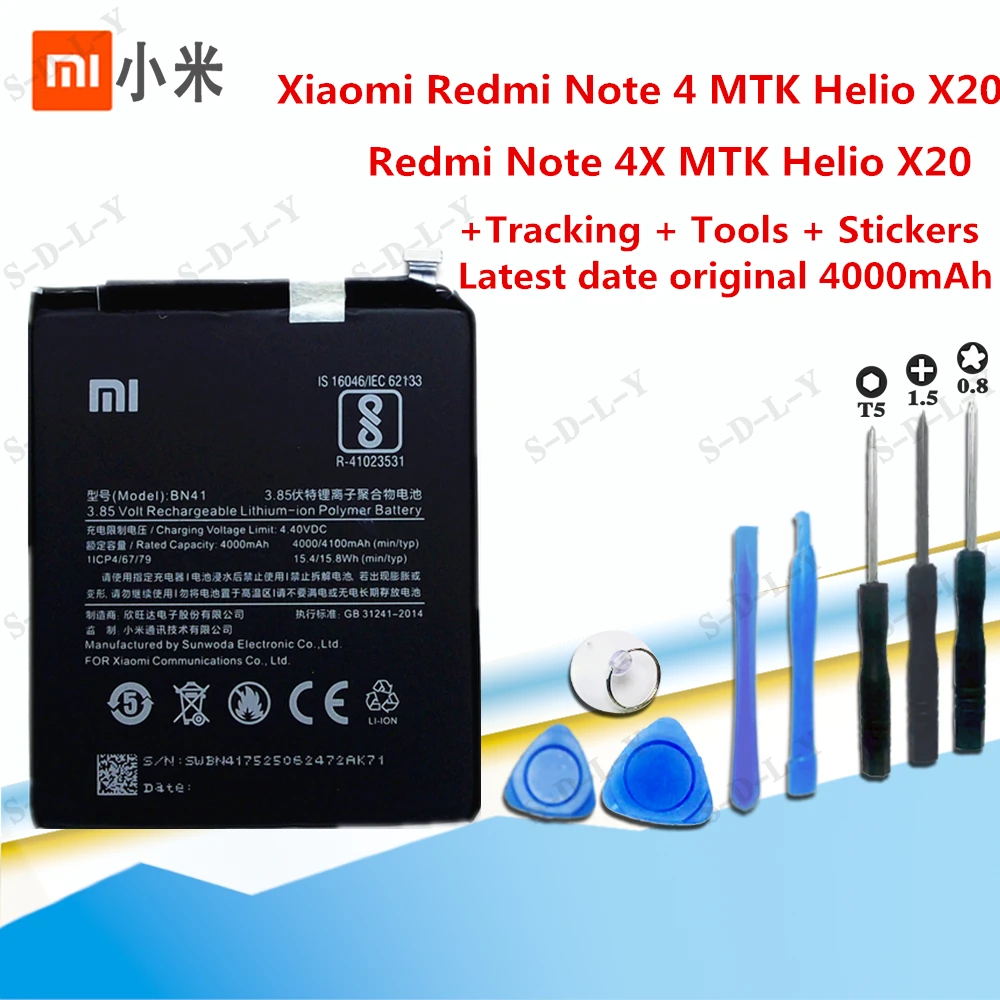 XiaoMi Originalne Nadomestne Baterije Za Xiaomi Mi Redmi Opomba Mix 2 3 3 3 X 4 4 X 4A 4C 5 5A 5S 5X M5 6 6A 7 8 Pro Plus baterije