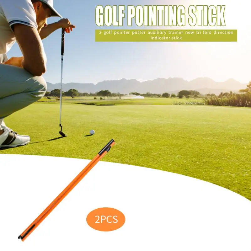 Zunanji 2pcs Golf Poravnava Palice Zložljivo Prenosno Golf Dajanje Položaj Žogo, Pomoči za Usposabljanje Orodje, Oprema, Zaloge