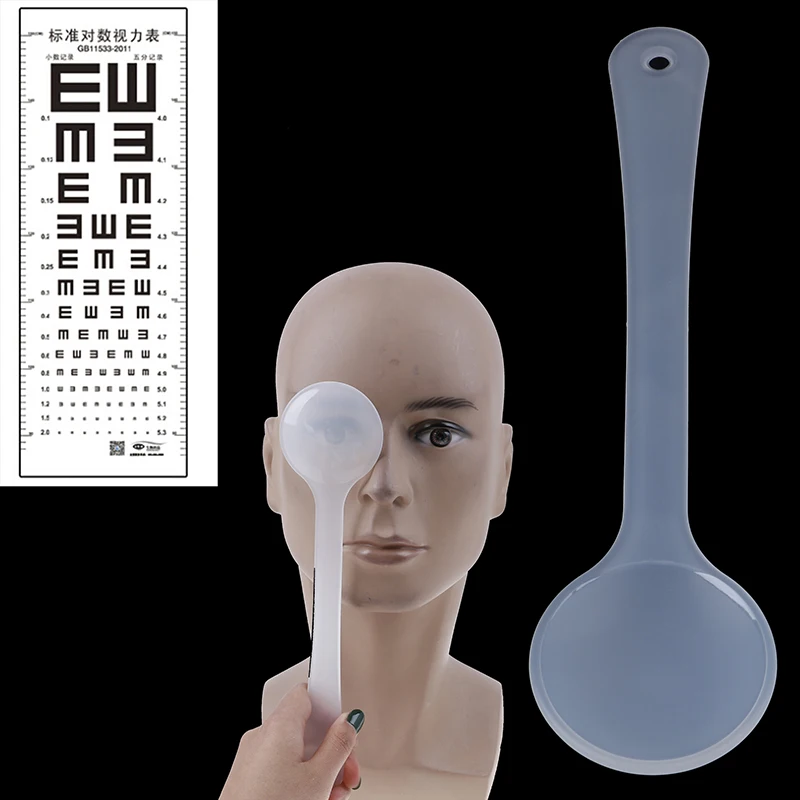 1PCS Strokovno prozoren/črn Ročni Optometer Orodje Oči Occluder Blok Plošče Za Vizijo Test Vida Izpit Oči Occluder