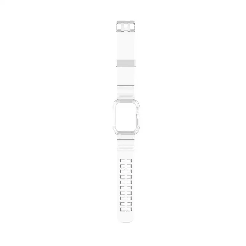 Moda Prosojni Trak Za Apple Watch 6 Udobno Mehko TPU Zapestnica Nastavljiv Pisane Trak Za Iwatch SE Ledenik Eden