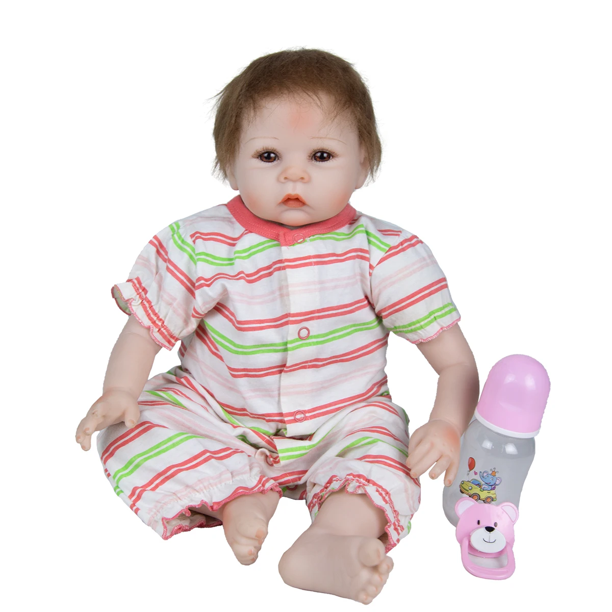 KEIUMI 22-palčni Veren Prerojeni Potrditev Lutka Baby Novorojenčka Obleko Gor Pribor Prosti Dekle Za Chidren XMAX Darila