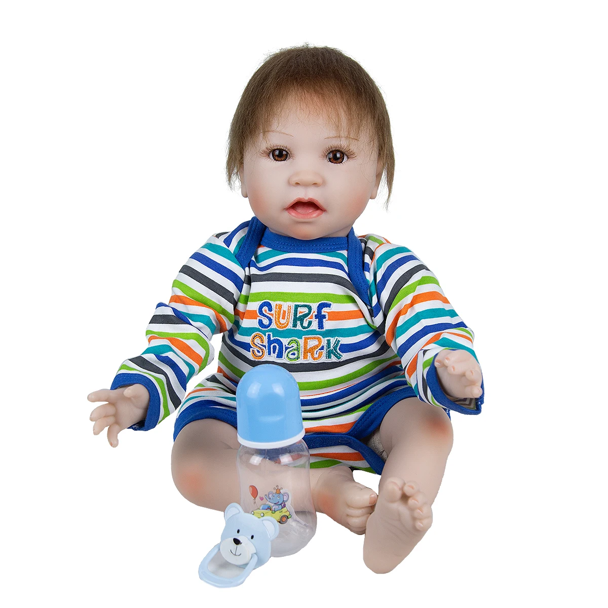 KEIUMI 22-palčni Veren Prerojeni Potrditev Lutka Baby Novorojenčka Obleko Gor Pribor Prosti Dekle Za Chidren XMAX Darila