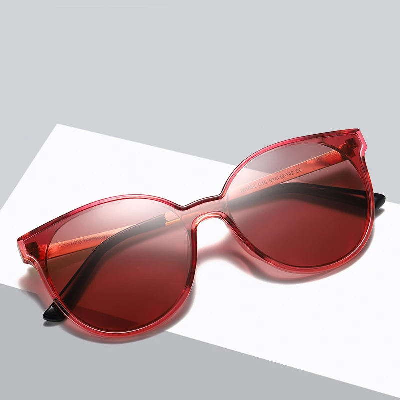 FENCHI sončna očala ženske cateye polarizirana prevelik letnik punk sončna očala luksuzne blagovne znamke okulary lunette soleil femme