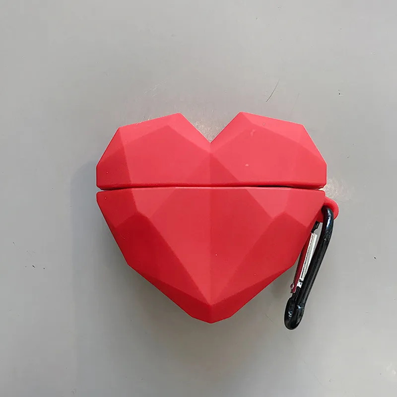 3D Srčkan Silikonski Seksi rdeče ljubko srce Slušalke primeru za Apple airpods 1 2 Pro Brezžične Slušalke kritje darilo za airpods pro primeru