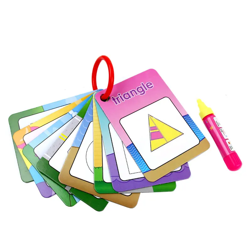 3 Vrste Vode Risanje Učenje Kartico & 1 Čarobna Peresa Otroci Izobraževalne Igrače Število Grafični Spoznavanja Kolorit Papir, Kartice
