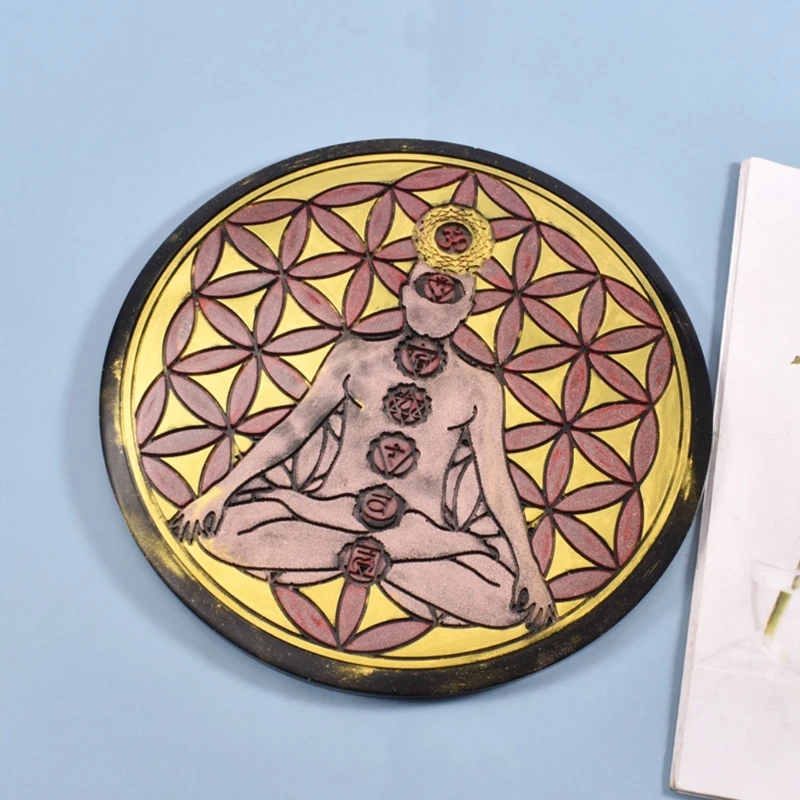Kristalno Epoksi Smolo Plesni Tarot Astrologija Astrolabe Pladenj Okraski Silikonski Kalup DIY Obrti Dekoracijo, zaradi Česar Orodje