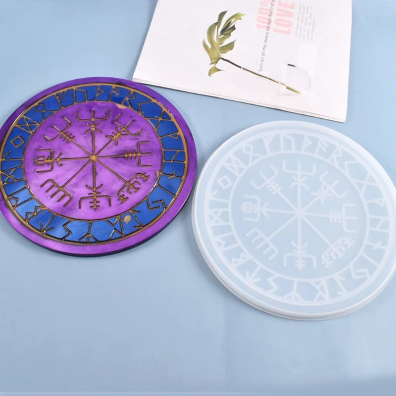 Kristalno Epoksi Smolo Plesni Tarot Astrologija Astrolabe Pladenj Okraski Silikonski Kalup DIY Obrti Dekoracijo, zaradi Česar Orodje