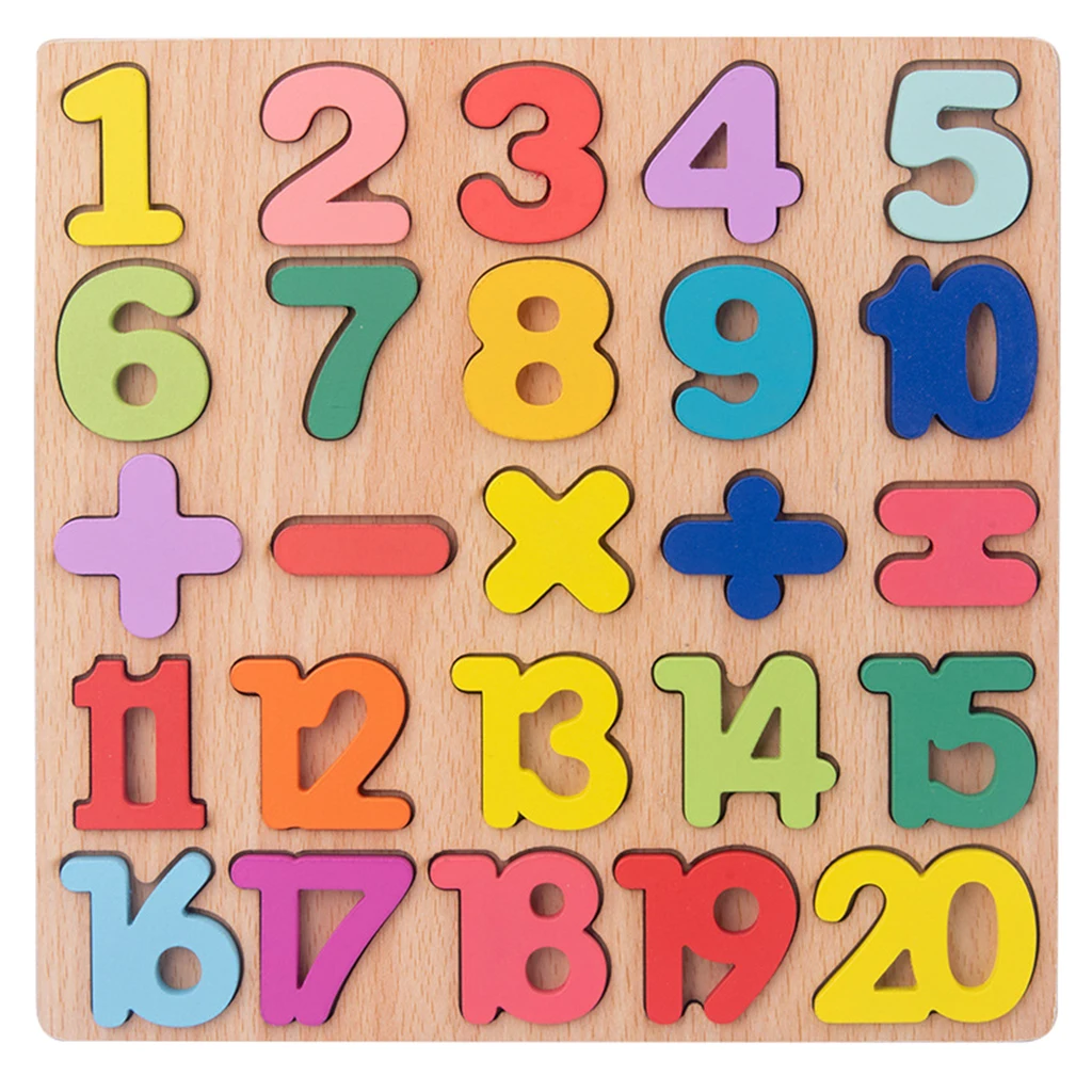 Barvita Lesa Matematika ali Abeceda Število Puzzle Pripomočkov za Poučevanje, Učenje Odbor Dejavnost Igrače