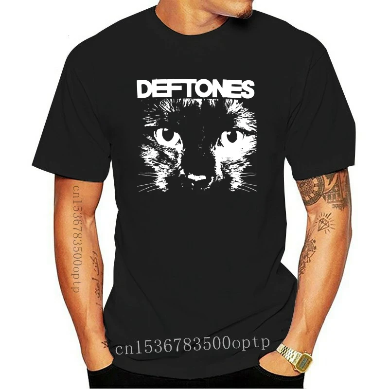Deftones Sphynx Cat glasba Majica s kratkimi rokavi, Črn,Slim Fit, bombaž, Nov. L, XL