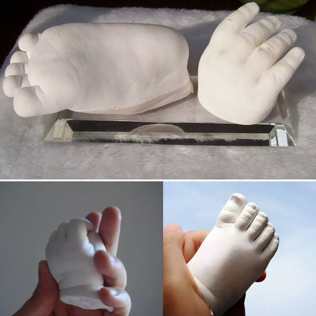 3D Mavca Modeliranje v Prahu Klon Prahu Kit Komplet Dojenček Handprints Stopinjah Varnost Roke In Noge Litje Procesa Konsolidacije
