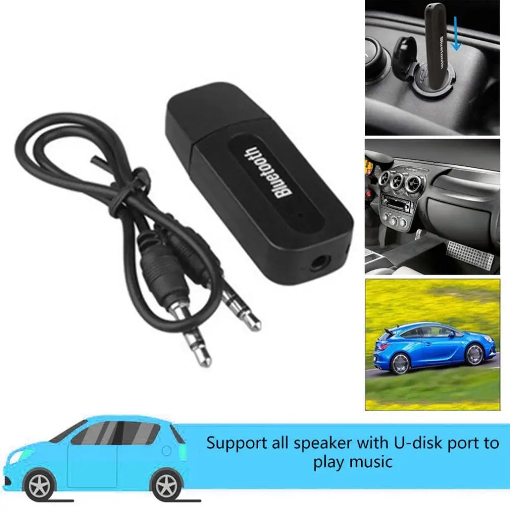 USB Avto Adapter 3,5 mm Jack Sprejemnik Brezžični AUX Avdio MP3 Predvajalnikom Glasbe, Prostoročno uporabo v vozilu Orodje