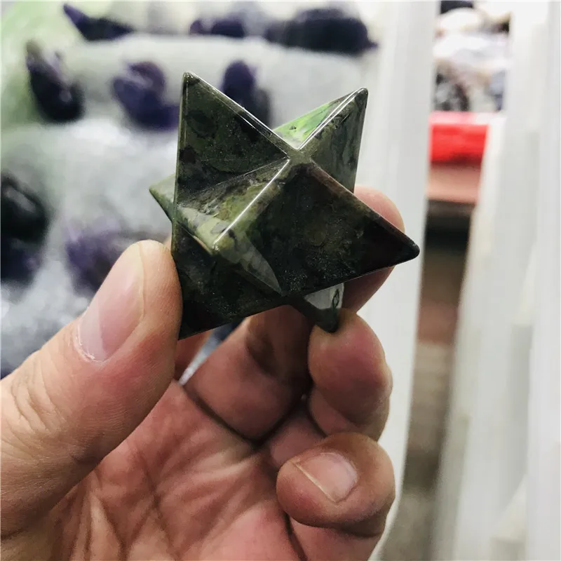 40 mm Naravne Crystal Merkaba Star Gemstone Merkaba energije, mineralnih zdravljenje