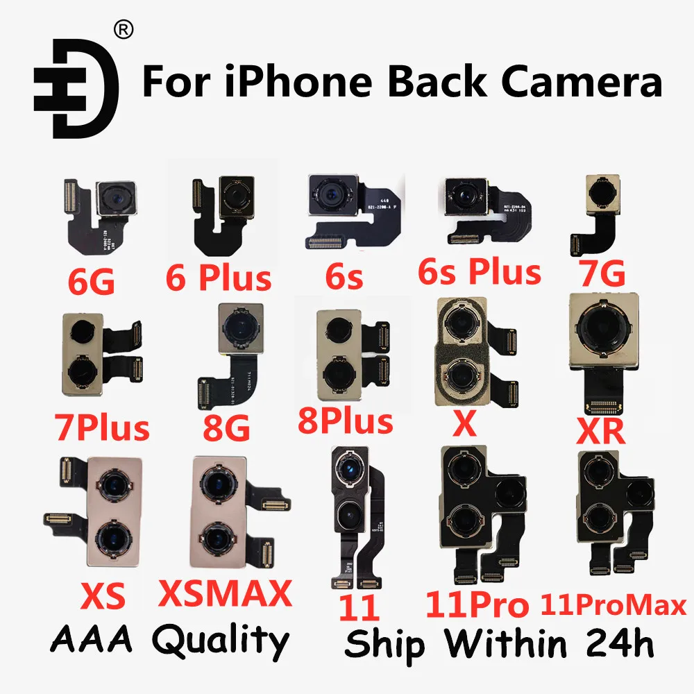 Original Preizkušen Kamera Zadaj Za iPhone X XS XR XS MAX Nazaj Kamera Glavni Senzor Flex Kabel Za iPhone 11 11 Pro Nazaj, Kamera Zadaj