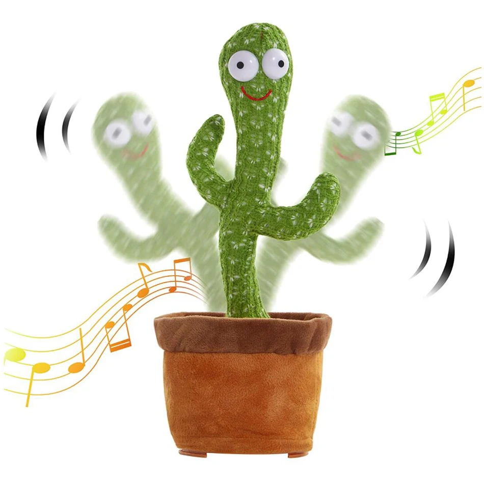 Lepo Govoriti Igrača Ples Kaktus Lutka Govori Govori Snemanje Zvoka Ponovite Igrača Kawaii Kaktus Igrače Za Otroke, Otroci Izobraževanja Igrača Darilo