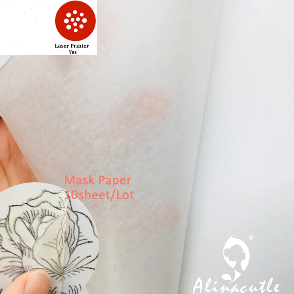 10pcs A4 samolepilni Masko Papir Washi Papir, Nalepke, Ročno izdelan Logotip tiskom DIY Scrapbooking Album Alinacutle