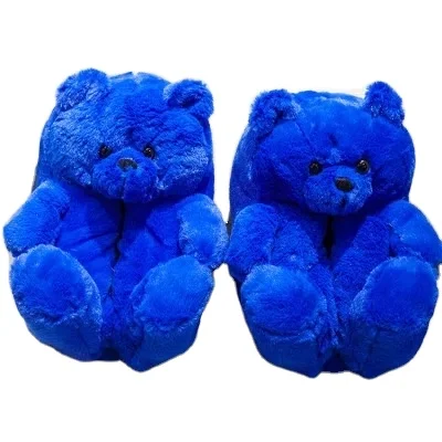 Medvedek copate 2021 prišlekov fuzzy teddy Debelo Plišastih Nov Slog Copate Hiša medvedek Copate za Ženske in Dekleta