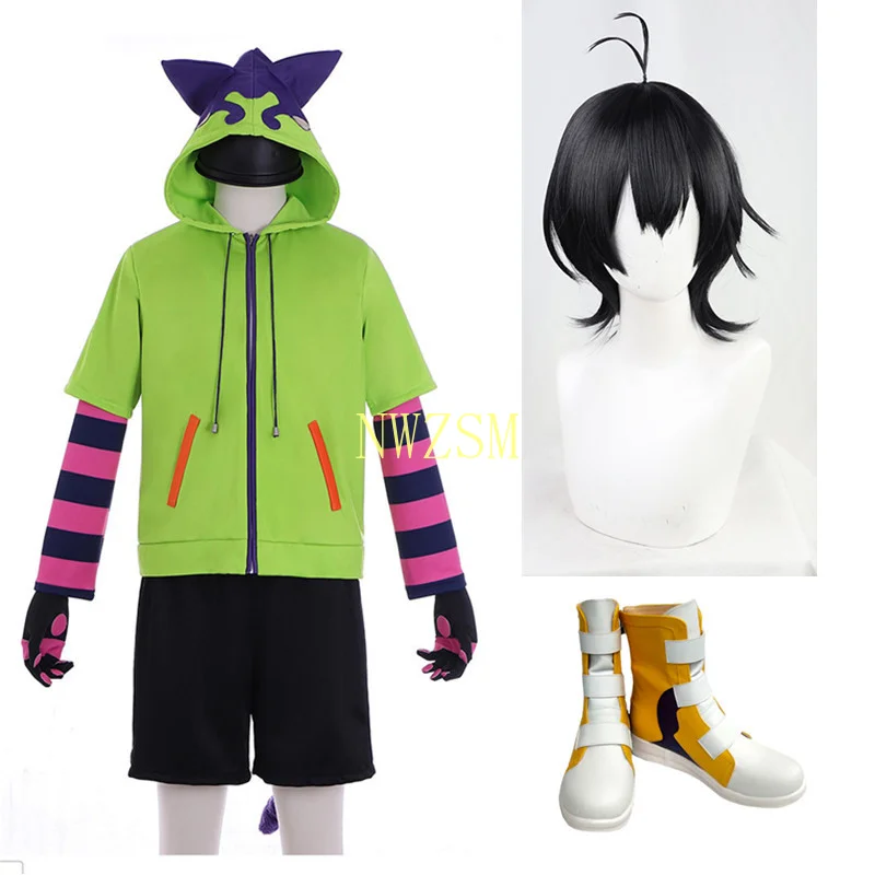 Anime cosplay Skate infinity Miya Chinen Cosplay Kostum Hooded Zadrga Jakno lasuljo čevlji obleko Stranke Halloween čevlji