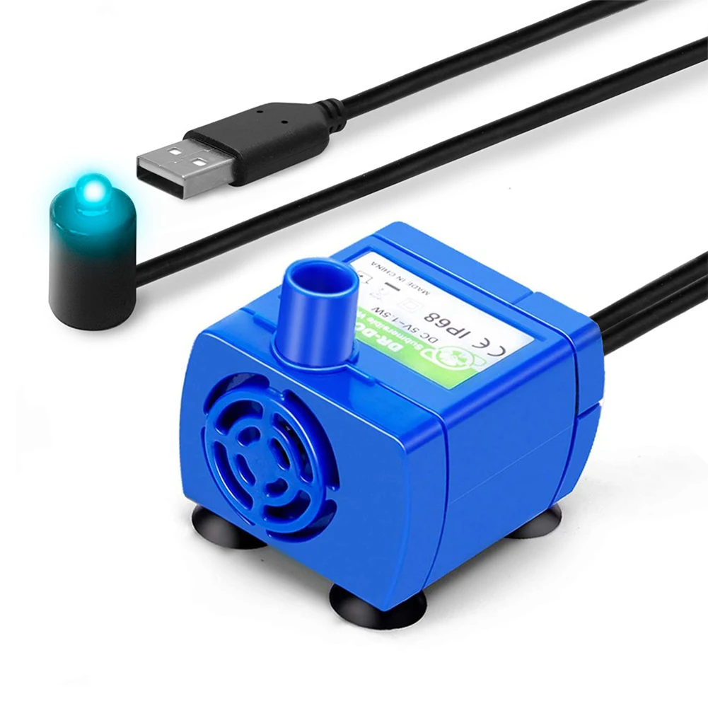 Pet Razpršilnik Vode Črpalka USB Polnilna LED Mačka Vodnjak Motorna Črpalka Samodejno Utišani Pitne Skledo Dodatki