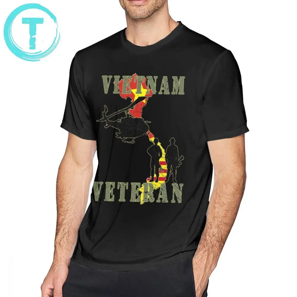 Veteran T Shirt Vietnam Veteran T-Shirt Mens 100 Odstotkov Bombaža Tee Majica Kratek Rokav Grafični Zabavno Plus velikost Klasičnih Tshirt