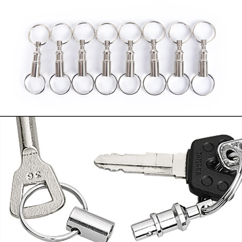 3 kos /5 kos Priročno Snemljiv Izmenljive Potegnite Narazen Hitro Sprostitev Keychain obeske Snap Lock Nosilec