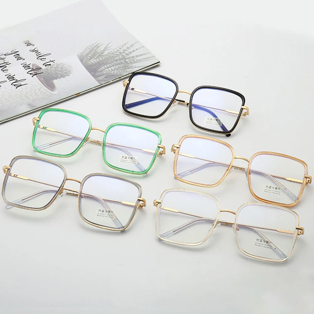 Big Okvirjem Kvadratnih Anti-modra Svetloba Očal Okvir Prevelik Računalnik Očal Okvir Za Ženske&moških Kvadratnih Optična Očala Očala