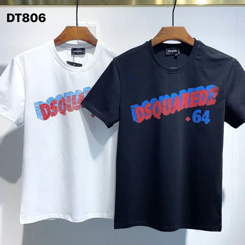 V tujini Verodostojno 2021 NOVE T-Shirt D2 O-Neck Kratek tees rokav Vrhovi DSQ2 moška Oblačila DT806