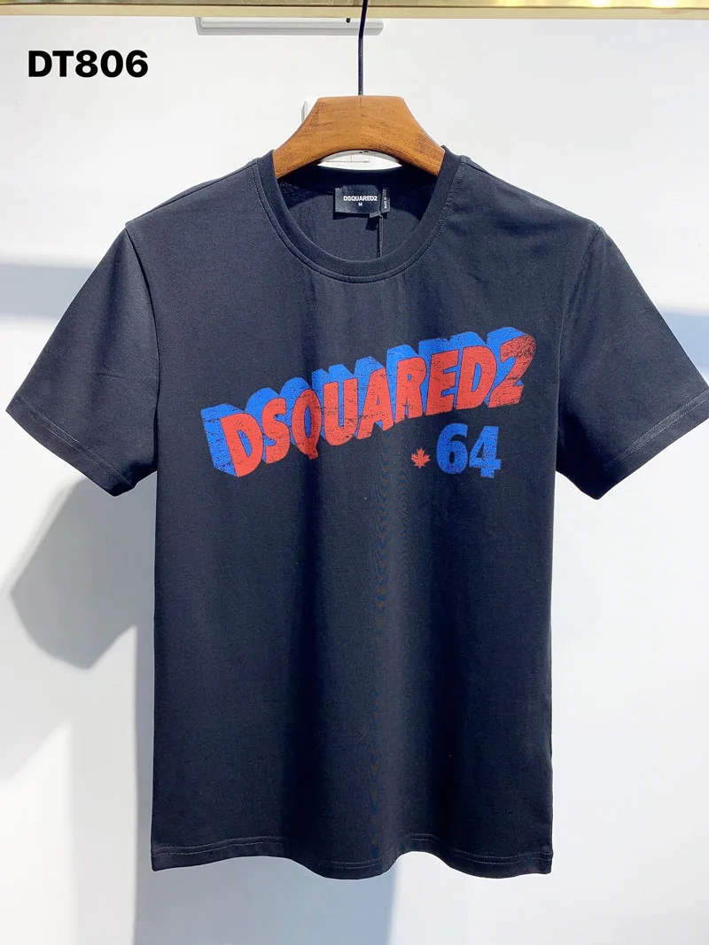 V tujini Verodostojno 2021 NOVE T-Shirt D2 O-Neck Kratek tees rokav Vrhovi DSQ2 moška Oblačila DT806