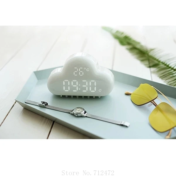 Xiaomi MUID Oblak Smart Zbudi Budilka Otrok Študentskih Spalnico Postelji Polnilna Ustvarjalne Budilka Prikaz Temperature