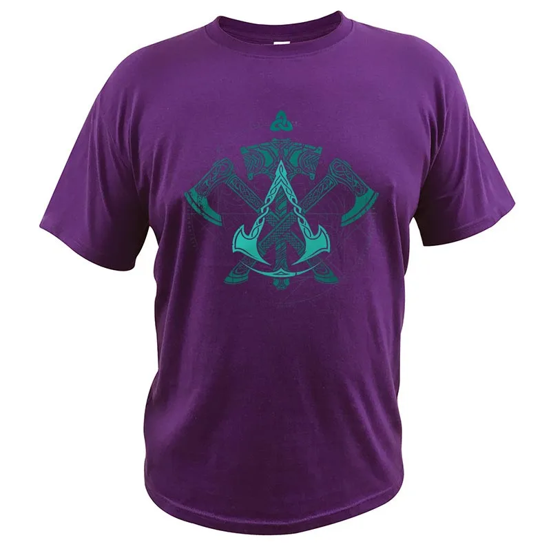 Assassin ' s Creed Valhalla T Shirt Za Moške super puzzle igre na Srečo Ljubitelje Srajce Premium Poletje EU Velikost majice Bombaž
