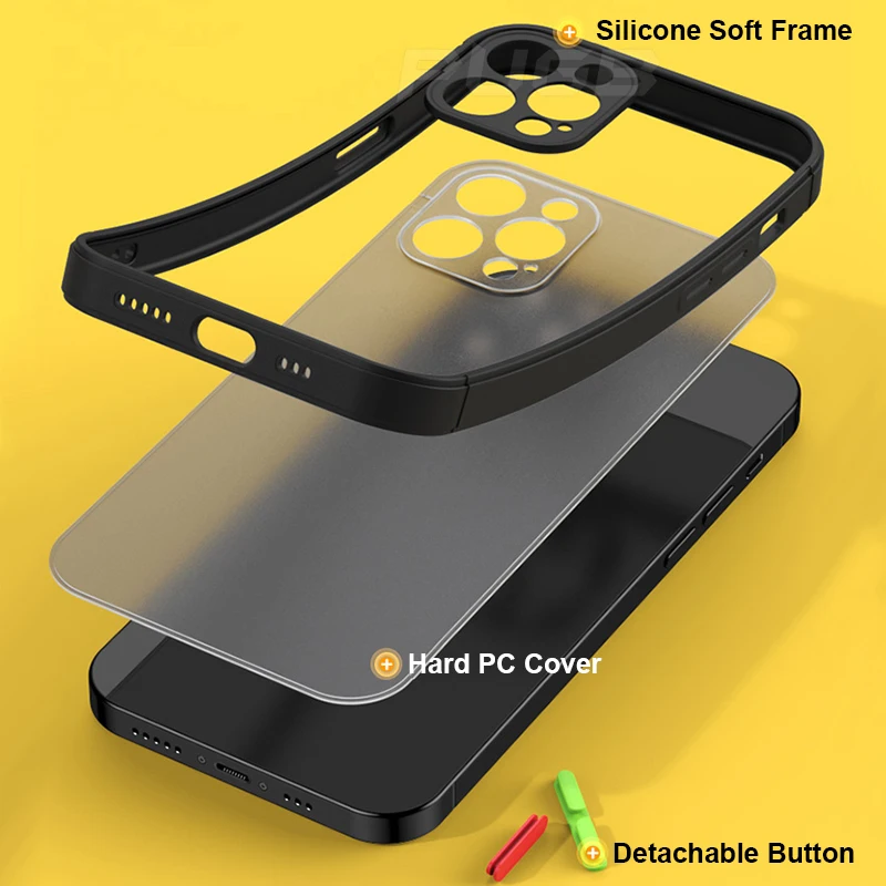 Luksuzni Shockproof Silikonski Primeru Telefon za iPhone 12 11 Pro Mini Max X XR XS MAX 8 7 6 6S Plus SE 2020 telefon Kritje