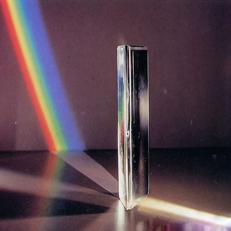 Trikotno Prizmo Optično Steklo, Trojno Fizika svetlobnega Spektra Mavrice Učinek 3.5