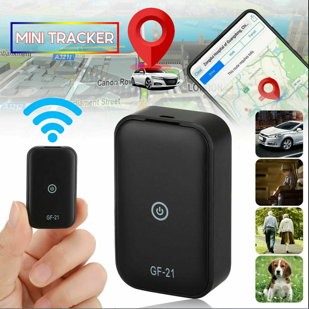 GF21 Mini GPS Tracker Avto App Anti-Izgubljeno Napravo Glasovni Nadzor Snemanja Lokator Visoke ločljivosti Mikrofon WIFI+£+GPS