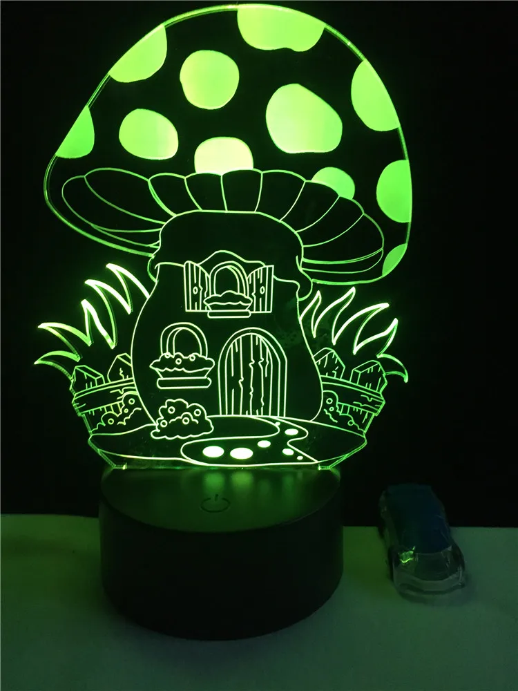 GAOPIN Lepe Gobe rastlin Oblikovan 3D Lamplight LED USB Razpoloženje Noč Svetlobe Multicolor Dotik ali Oddaljeno Luminaria Spremembe namizne Svetilke