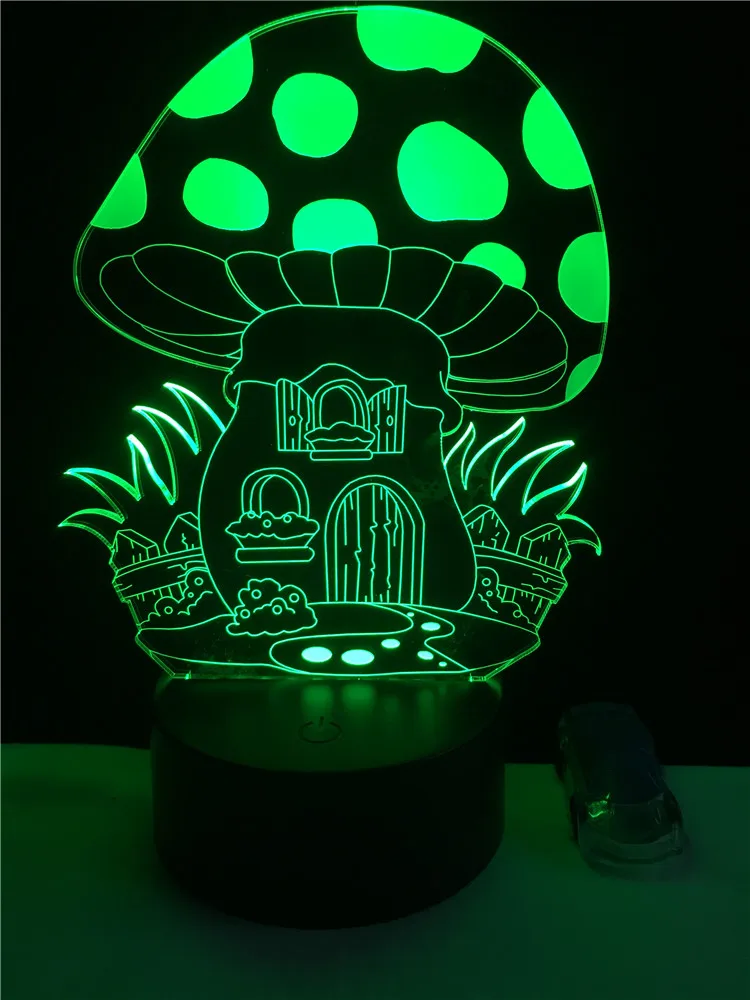 GAOPIN Lepe Gobe rastlin Oblikovan 3D Lamplight LED USB Razpoloženje Noč Svetlobe Multicolor Dotik ali Oddaljeno Luminaria Spremembe namizne Svetilke