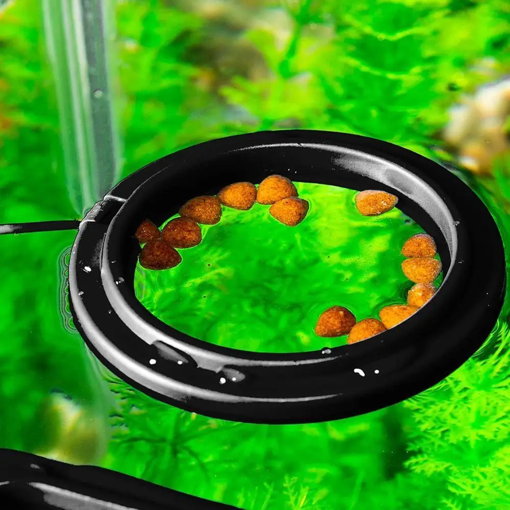 Ish Hranjenje Aquarium Fish Tank Obroč Napajalni Postaji 1pcs Hrane Rastlinskega Hranjenje Vode, Ribe Obroč Akvarij Krog Vzgon Floatin I2H6