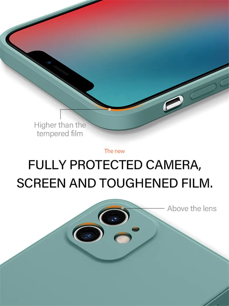 GTWIN Candy Barve Silikonski Primeru Telefon Za iPhone 11 Pro XS Max X XR Luksuzni Tekočina, Zaščitna torbica Za iPhone 7 8 6 6S Plus