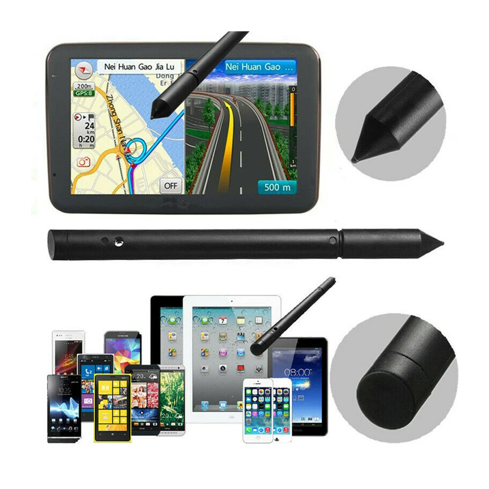 1PC 2 v 1 Črna Svinčnikom na Dotik Zaslon na Dotik, Pisalo Univerzalno Za iPhone, iPad, Samsung Tablični Telefon PC