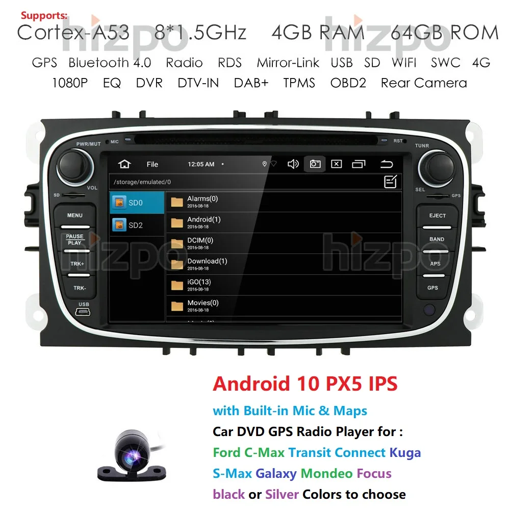 Jedro Octa Android10 avtoradio, Predvajalnik Za Ford Focus S-Max, Mondeo Galaxy C-Max Kuga Tranzitno Povezavo GPS 2din Video DSP