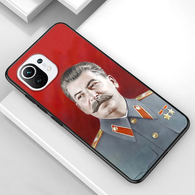 Sovjetski Voditelj Stalin za Xiaomi Mi 11 10T Opomba 10 Ultra 5G 9 9T SE 8 A3 A2 A1 6X Pro Igra F1 Lite 5G Black Primeru Telefon