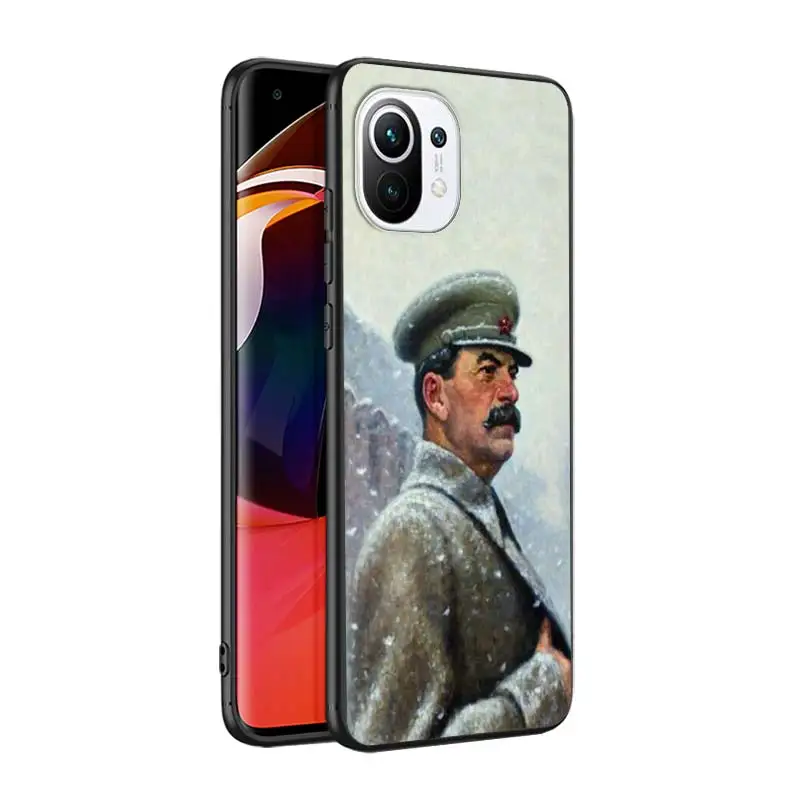 Sovjetski Voditelj Stalin za Xiaomi Mi 11 10T Opomba 10 Ultra 5G 9 9T SE 8 A3 A2 A1 6X Pro Igra F1 Lite 5G Black Primeru Telefon