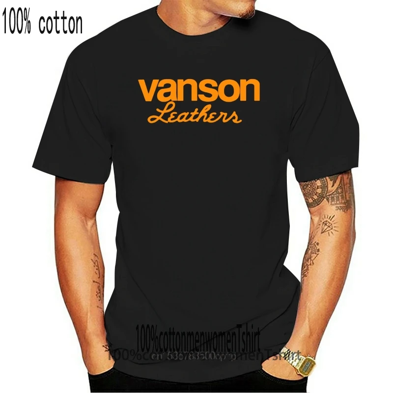 Moški Majica Fashion Vanson Usnje Motorcycler Cafe Racer T Shirt Smešno t-shirt Novost Tshirt Ženske