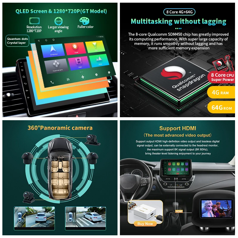 DTS 5.1, HIFI QLED Zaslon na Dotik avtoradio 2 Din Autoradio Navigacija GPS za Opel Insignia-2016 za Buick Regal Carplay 4G