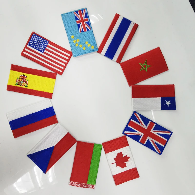 10Pcs Malezija nacionalno zastavo vezenje atch Železa na Šivanje Aplicirano Obleke, Čevlji, Vrečke za Dekoracijo Obliž Oblačila DIY