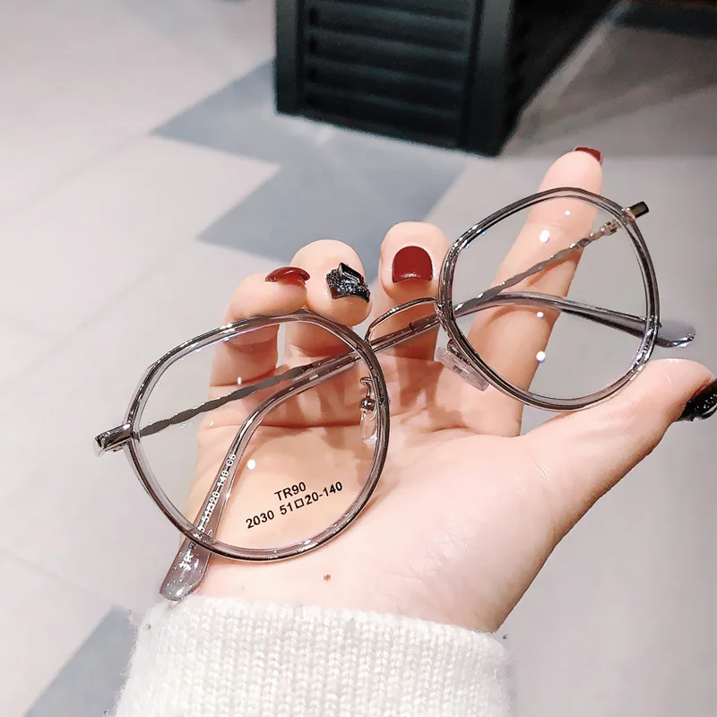 2021 Moda Za Ženske, Moške Anti Modra Svetloba Okrogle Očala Blokirajo Očala, Optično Spektakel Eyeglass Obrabe Pokazati, Tanek Okvir Očal