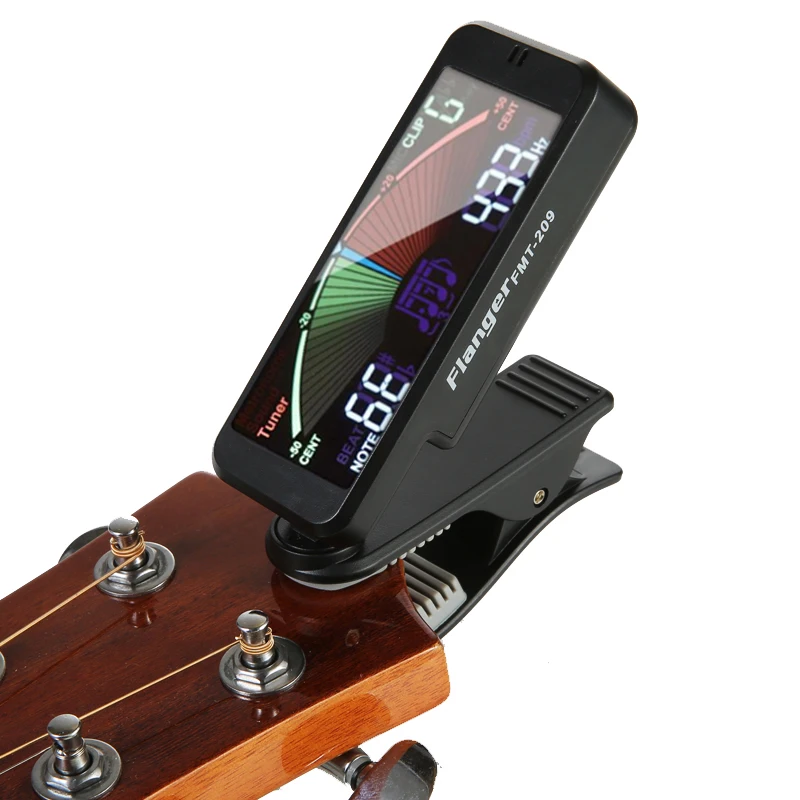 3in1 Kitara Sprejemnik Velik LCD Zaslon Metronom Generator Za Kromatične Kitaro, Bas, Violina, Ukulele/Električni GuitarTuner Pedal Posnetek