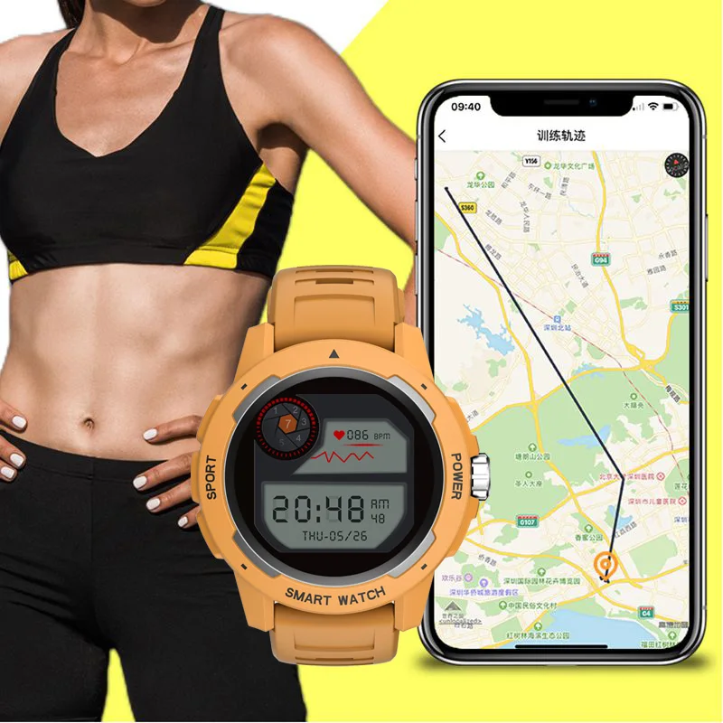 SENBONO HT6 Pametno Gledati GPS Zemljevidi 7 Šport Načini Nepremočljiva Fitnes Dejavnosti Tracker Srčni utrip Spanja Monitor Moški Ženske Smartwatch